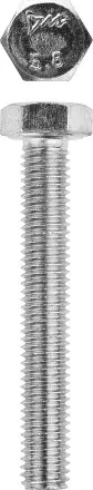 Болт ГОСТ 7798-70, M10 x 25 мм, 5 кг, кл. пр. 5.8, оцинкованный, ЗУБР 303080-10-025 купить в Магнитогорске