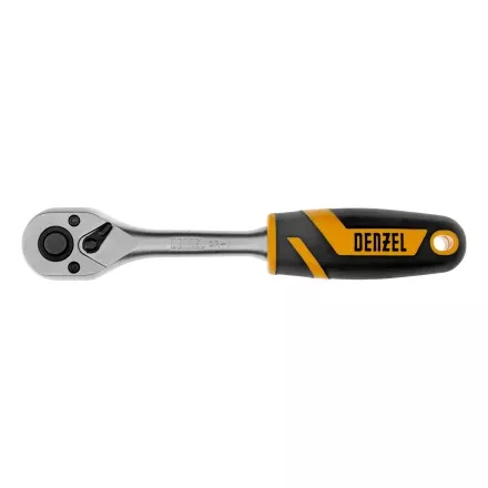 Ключ-трещотка 3/8&quot; Denzel 14032, 90 зубьев, с быстрым сбросом, CrV купить в Магнитогорске
