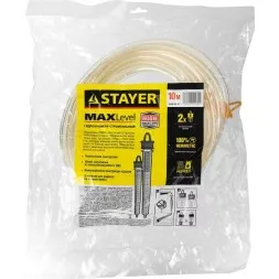 Гидроуровень STAYER &quot;MASTER&quot; с усиленной измерительной колбой большого размера, d 6мм, 10м 579437