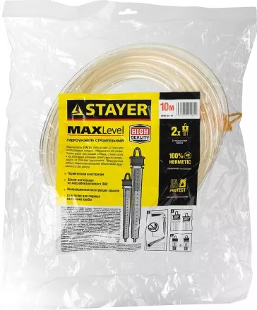 Гидроуровень STAYER &quot;MASTER&quot; с усиленной измерительной колбой большого размера, d 6мм, 10м 579437 купить в Магнитогорске