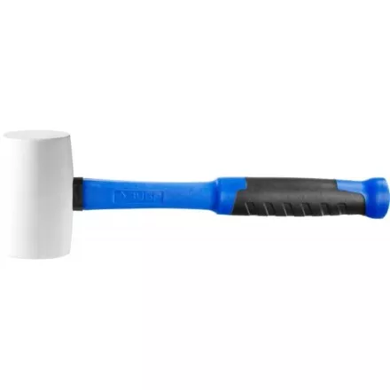 Киянка ЗУБР &quot;ПРОФЕССИОНАЛ&quot; резиновая белая, с фиберглассовой ручкой, 680г 20531-680_z02 купить в Магнитогорске
