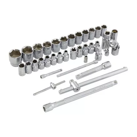 Набор инструментов 101 предмет, 120 зубьев, CrV, 1/4&quot;, 1/2&quot; Gross 14151 купить в Магнитогорске