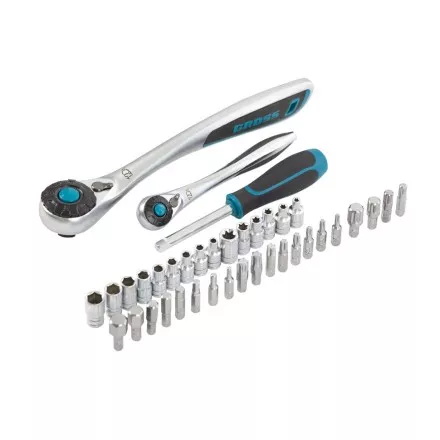 Набор инструментов 101 предмет, 120 зубьев, CrV, 1/4&quot;, 1/2&quot; Gross 14151 купить в Магнитогорске