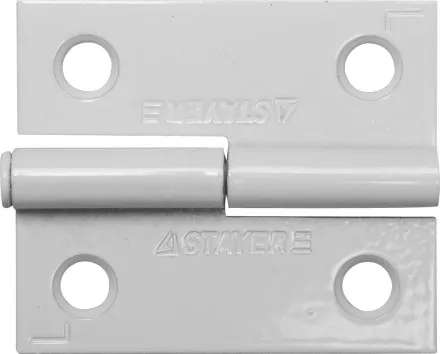 Петля дверная STAYER &quot;MASTER&quot; разъемная, цвет белый, левая, 50мм 37613-50-2L купить в Магнитогорске