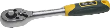 Трещотка для торцовых головок KRAFTOOL &quot;EXPERT&quot;, Сr-V сталь, 72 зубца, 1/4&quot; 27791-1/4_z02 купить в Магнитогорске