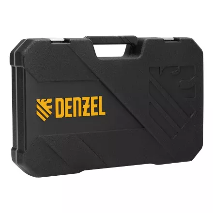 Набор инструментов Denzel 15801, 1/2&quot;, 1/4&quot;, CrV, S2, пластиковый кейс, 64 предмета купить в Магнитогорске