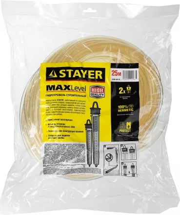 Гидроуровень STAYER &quot;MASTER&quot; с усиленной измерительной колбой большого размера, d 6мм, 25м 579452 купить в Магнитогорске