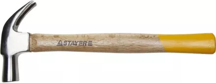 Молоток-гвоздодер STAYER &quot;STANDARD&quot; TopStrike кованый, с деревянной ручкой, 450г 20232_z01 купить в Магнитогорске