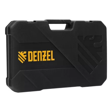 Набор инструментов Denzel 15803, 1/2&quot;, 1/4&quot;, CrV, S2, пластиковый кейс, 100 предметов купить в Магнитогорске