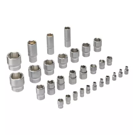 Набор инструментов Denzel 15803, 1/2&quot;, 1/4&quot;, CrV, S2, пластиковый кейс, 100 предметов купить в Магнитогорске
