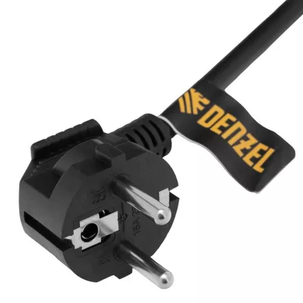 Шнур сетевой Energy Series Denzel, ПВС, 3 м, 3 x 1,5 мм, с неразборной вилкой, черный, 3 м, 37675 купить в Магнитогорске