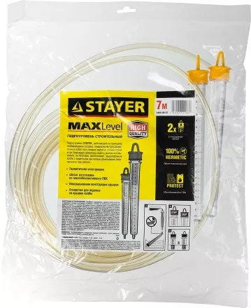 Гидроуровень STAYER &quot;MASTER&quot; с усиленной измерительной колбой большого размера, d 6мм, 7м 579434 купить в Магнитогорске