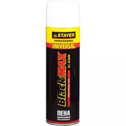 Пена &quot;BlackMAX&quot; монтажная, адаптерная, всесезонная, 500мл, STAYER 41130