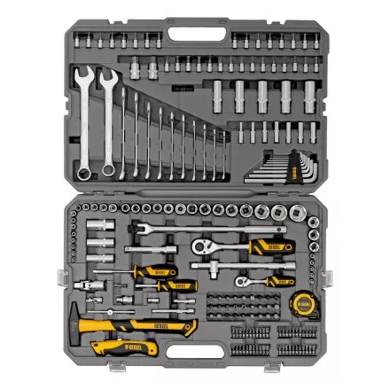 Набор инструментов Denzel 15806, 1/2&quot;, 1/4&quot;, CrV, S2, пластиковый кейс, 194 предмета купить в Магнитогорске
