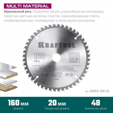 Диск пильный Multi Material, повышенный ресурс 36953-160-20 купить в Магнитогорске