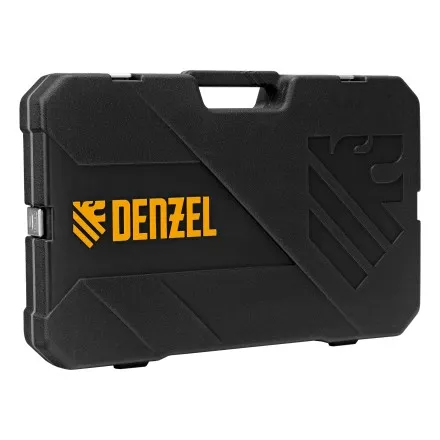 Набор инструментов Denzel 15807, 1/2&quot;, 1/4&quot;, 3/8&quot;, CrV, S2, пластиковый кейс, 216 предметов купить в Магнитогорске