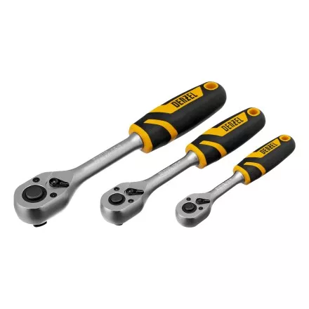 Набор инструментов Denzel 15807, 1/2&quot;, 1/4&quot;, 3/8&quot;, CrV, S2, пластиковый кейс, 216 предметов купить в Магнитогорске