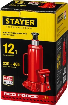 Домкрат STAYER &quot;PROFI&quot; гидравлический бутылочный, 12т, 210-400мм 43160-12 купить в Магнитогорске
