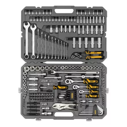 Набор инструментов Denzel 15808, 1/2&quot;, 3/8&quot;, 1/4&quot;, CrV, S2, пластиковый кейс, 232 предмета купить в Магнитогорске