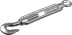 Талреп DIN 1480, крюк-кольцо, оцинкованный, М14, 3 шт, STAYER Master 30515-14 30515-14 купить в Магнитогорске