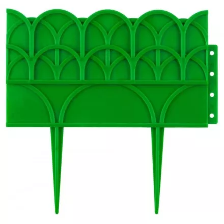 Бордюр декоративный GRINDA для цветников, 14х310см, зеленый 422223-G купить в Магнитогорске