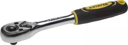 Трещотка для торцовых головок STAYER &quot;PROFI&quot;, Сr-V сталь, 45 зубцов, 1/4&quot; 27786-1/4 купить в Магнитогорске