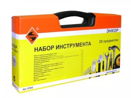 Набор инструмента 28 предметов пластиковый кейс 57052 купить в Магнитогорске