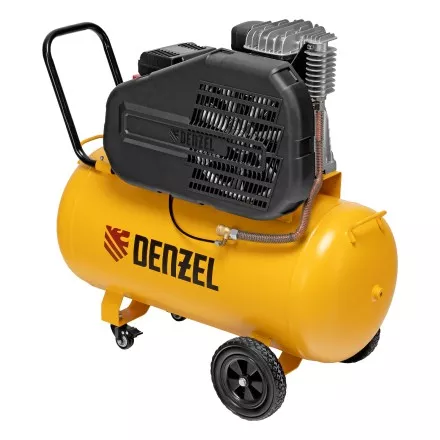 Компрессор воздушный рем. привод Denzel BCI 2200/100, 2,2 кВт, 100 литров, 420 л/мин купить в Магнитогорске