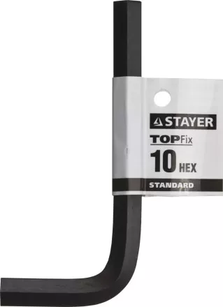 Ключ имбусовый STAYER &quot;STANDARD&quot;, сталь, черный, 10мм 27405-10 купить в Магнитогорске