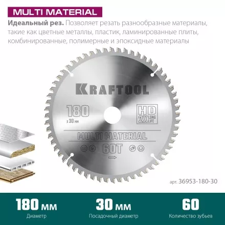 Диск пильный Multi Material, повышенный ресурс 36953-180-30 купить в Магнитогорске
