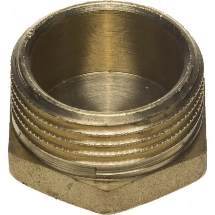 Заглушка GENERAL FITTINGS латунь, 6-ти гранная головка, наружная резьба, 1&quot; 51098-S-1 купить в Магнитогорске
