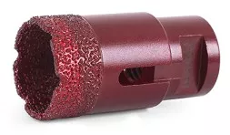 Алмазная коронка MESSER по камню с хвостовиком M14 (вакуумное спекание алмазов) 6 мм