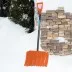 Лопата для уборки снега стальная Сибртех, 470х335х1335 мм, стальной черенок, Россия, 61656 купить в Магнитогорске