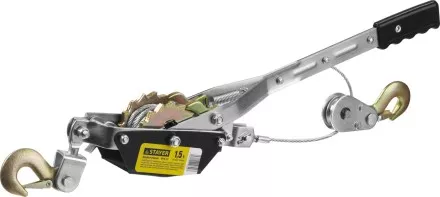 Лебедка STAYER &quot;MAXPull&quot; рычажная, тросовая, 1,5т/2,4м 880240 купить в Магнитогорске