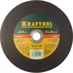 Круг отрезной по нерж стали, 230x1,6x22,23мм, KRAFTOOL 36252-230-1.6