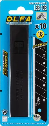 Лезвие OLFA BLACK MAX сегментированное, 18х100х0,5мм, 10шт OL-LBB-10B купить в Магнитогорске