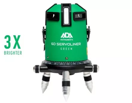 Построитель лазерных плоскостей  лазерный уровень ADA 6D Servoliner GREEN ADA купить в Магнитогорске