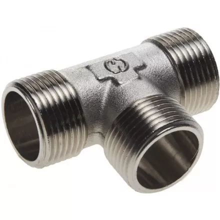 Тройник GENERAL FITTINGS никелированная латунь, ш/ш/ш, 1&quot; 51051-1 купить в Магнитогорске