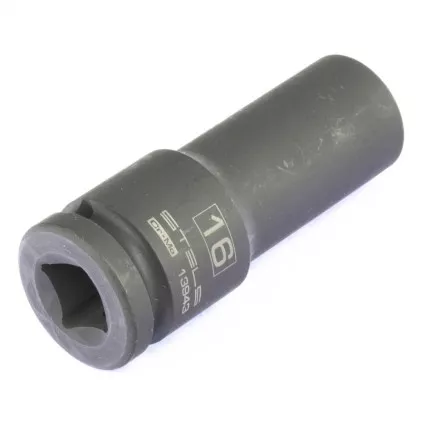 Головка ударная удлиненная шестигранная 16 мм 1/2&quot; CrMo Stels 13943 купить в Магнитогорске