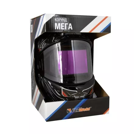 Маска сварщика Корунд МЕГА чёрная ф-р MEGA внеш. регулировка в коробке купить в Магнитогорске