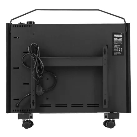 Конвектор электрический Denzel XCE-1000 B, 230 В, 1000 Вт, X-образный нагреватель черный 98127 купить в Магнитогорске