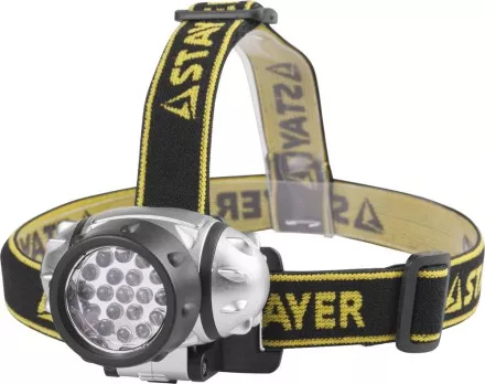 Фонарь STAYER &quot;STANDARD&quot; налобный светодиодный, 19LED, 4 режима, 3ААА 56570 купить в Магнитогорске