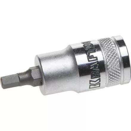 Торцовая бита-головка KRAFTOOL &quot;INDUSTRIE QUALITAT&quot;, материал S2, HEX, сатинированная, 1/2&quot;, H5 27908-05_z01 купить в Магнитогорске