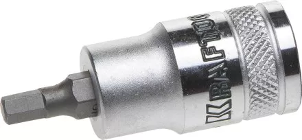 Торцовая бита-головка KRAFTOOL &quot;INDUSTRIE QUALITAT&quot;, материал S2, HEX, сатинированная, 1/2&quot;, H5 27908-05_z01 купить в Магнитогорске