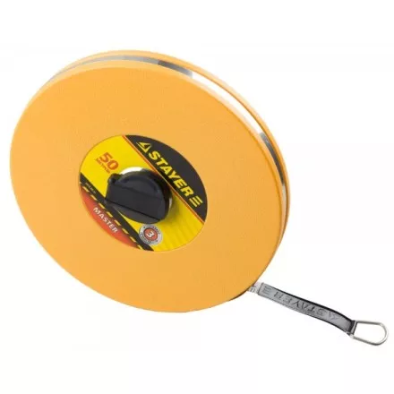 Мерная лента STAYER &quot;MASTER&quot; F-50, фиберглассовое двустороннее полотно, 50м 3415-50_z01 купить в Магнитогорске