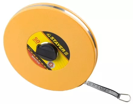 Мерная лента STAYER &quot;MASTER&quot; F-50, фиберглассовое двустороннее полотно, 50м 3415-50_z01 купить в Магнитогорске