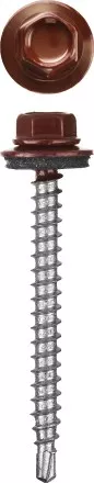 Саморезы СКМ кровельные, RAL 3005 темно-красный, 19 x 5.5 мм, 2 500 шт, для металлических конструкций, STAYER 30300-55-019-3005 купить в Магнитогорске