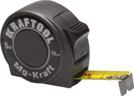 Рулетка KRAFTOOL &quot;MG-Kraft&quot;, особопроч корпус, Mg сплав, нейлон покрытие, суперкомпакт размер, 5м/19м 34129-05-19 купить в Магнитогорске