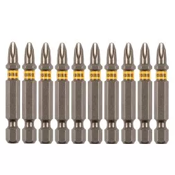 Бита PH2х50, сталь S2, шестигранный профиль, 10 шт. Е 6,3 Denzel 11649