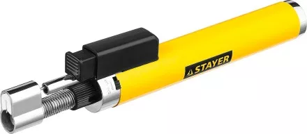 Газовая горелка-карандаш &quot;MaxTerm&quot;, STAYER &quot;MASTER&quot; 55560, с пьезоподжигом, регулировка пламени, 1100С 55560 купить в Магнитогорске